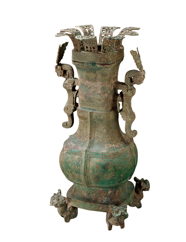 愛用 中国青銅器 明鶴首青花壺 mundoglass.com
