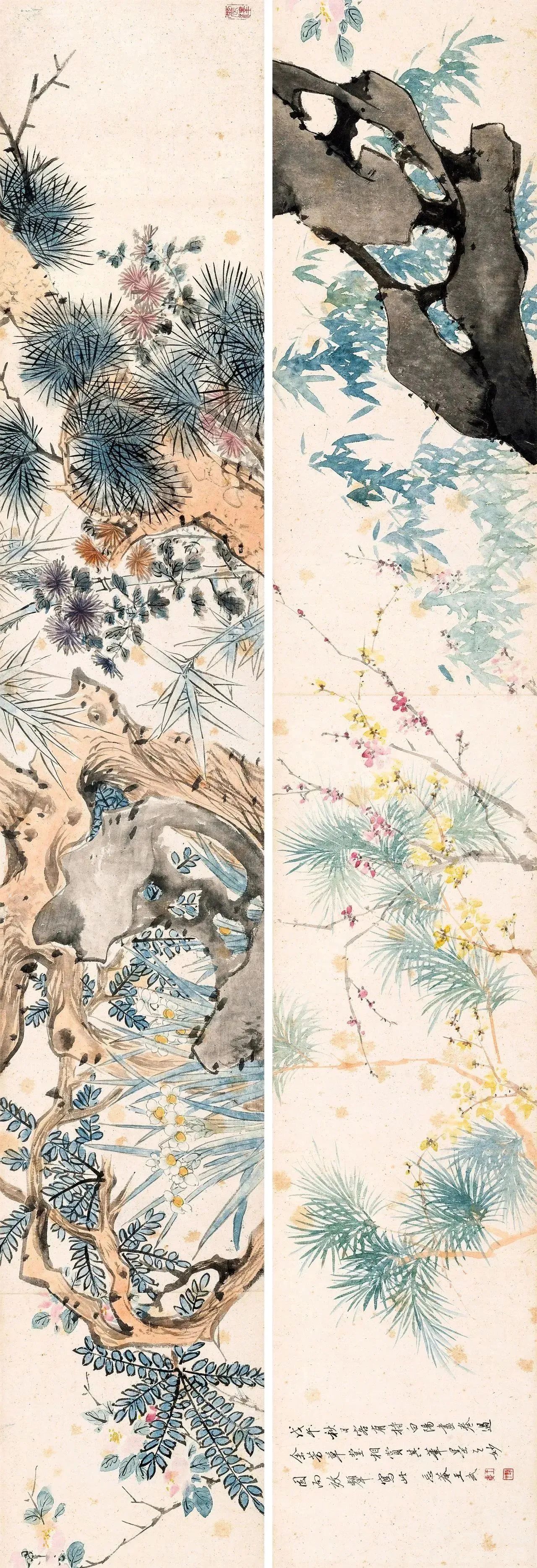 王武（1632-1690）花卉图卷