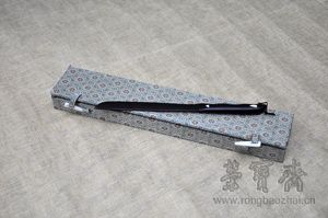 紫檀嵌牙裁刀