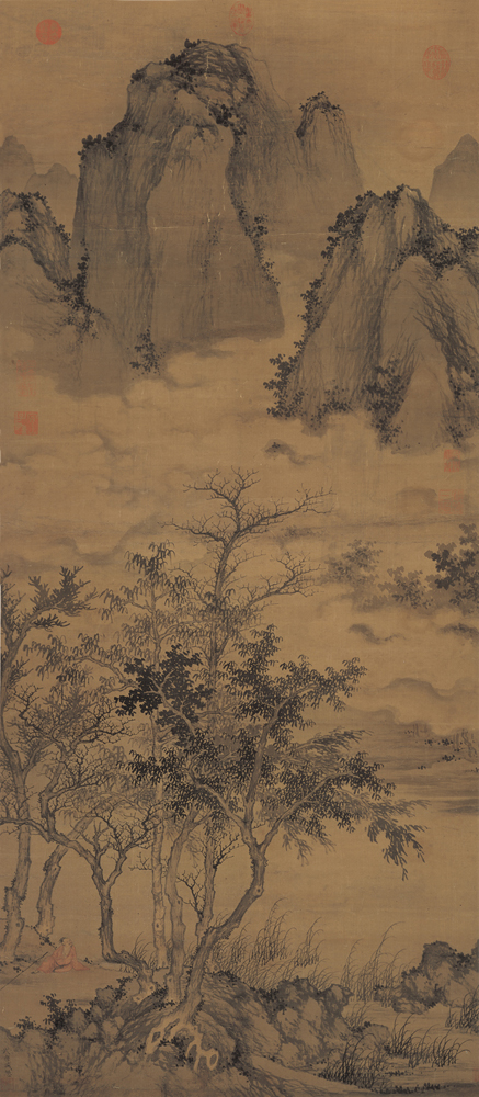 盛懋 《秋林高士》