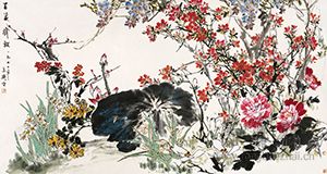王雪涛  《百花齐放》