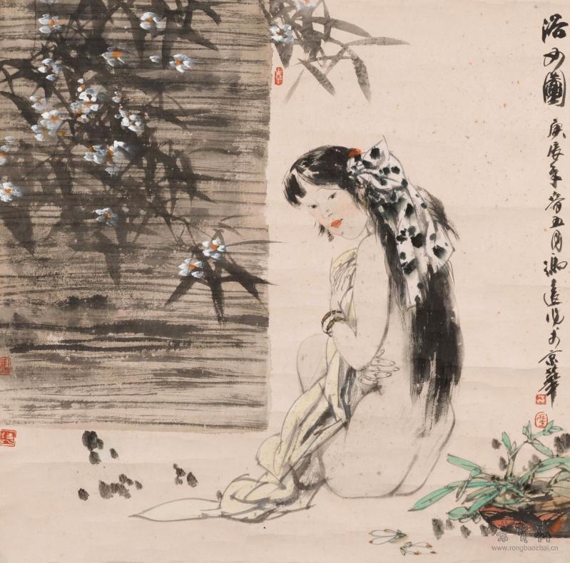 浴女图