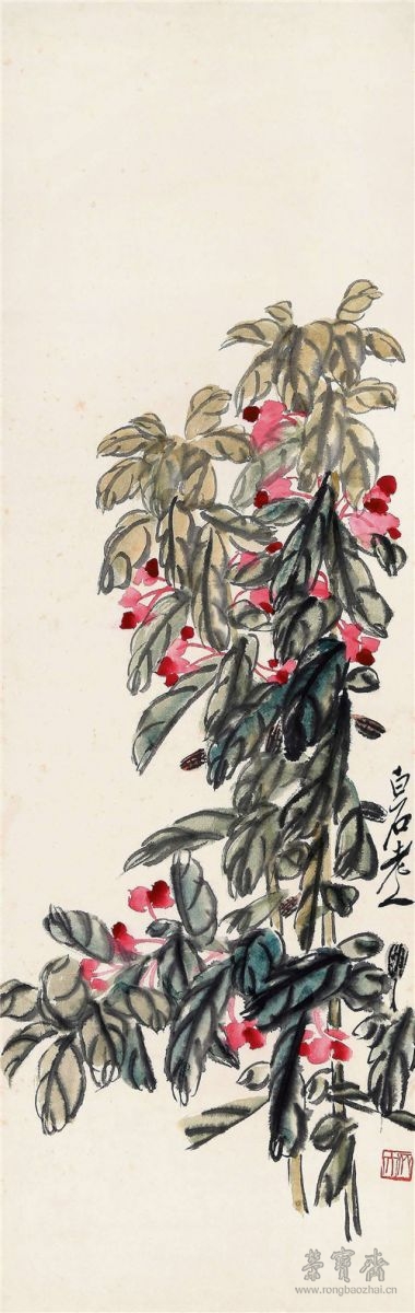 110　齐白石1864-1957 凤仙花