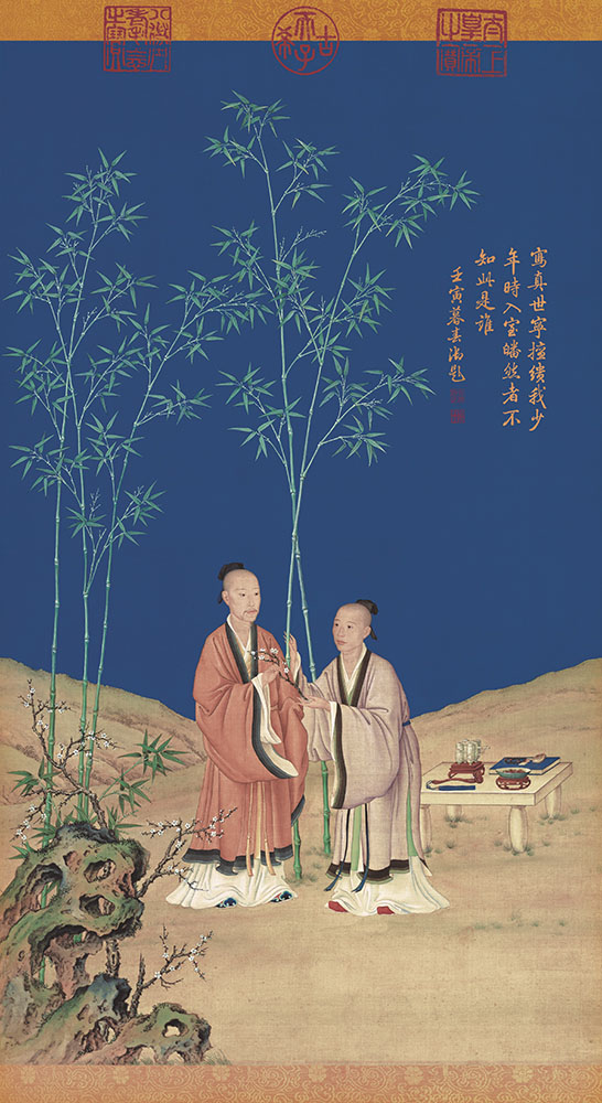 郎世宁《平安春信图》