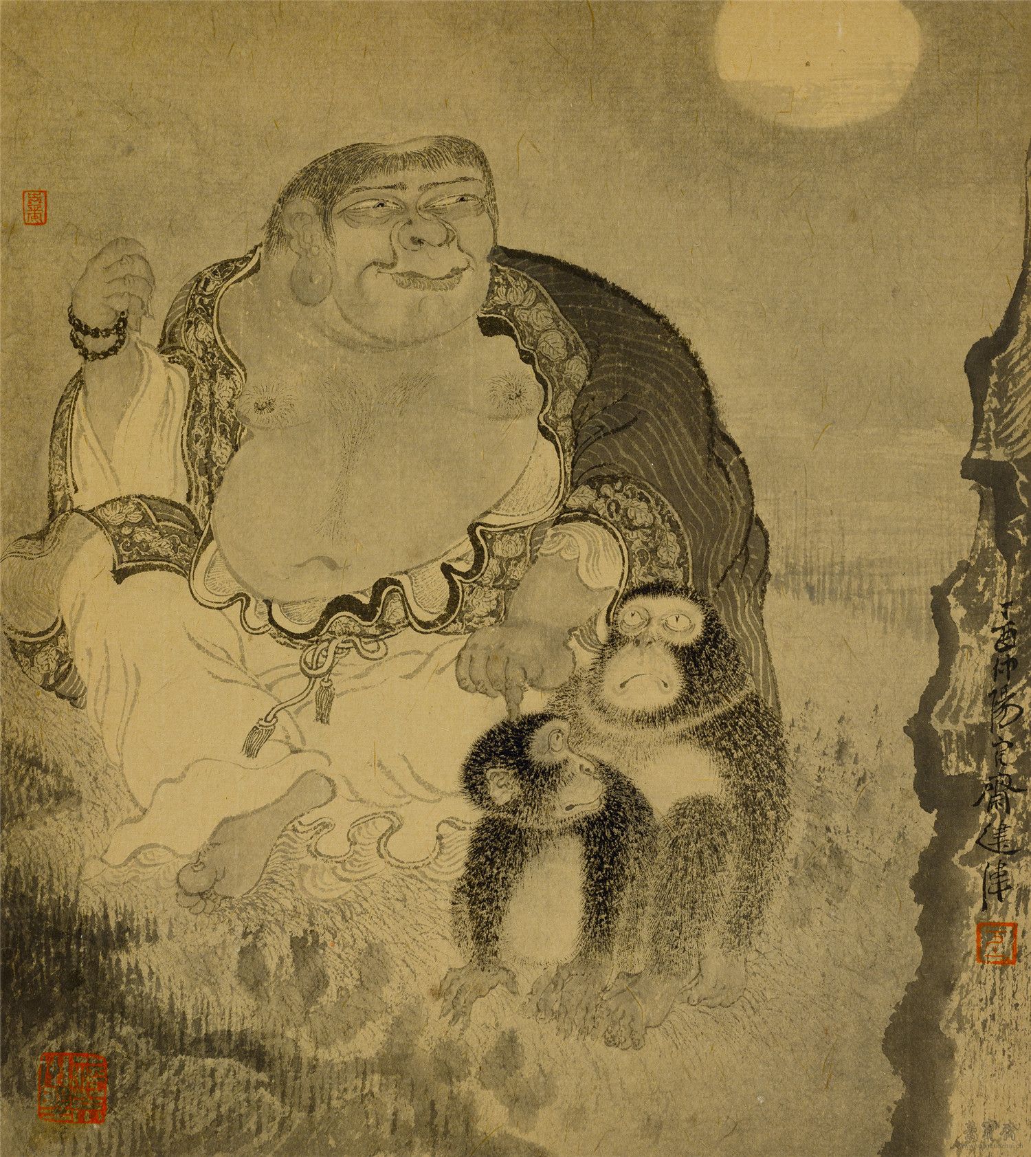 月华图 24cm×21cm 2017 纸本水墨