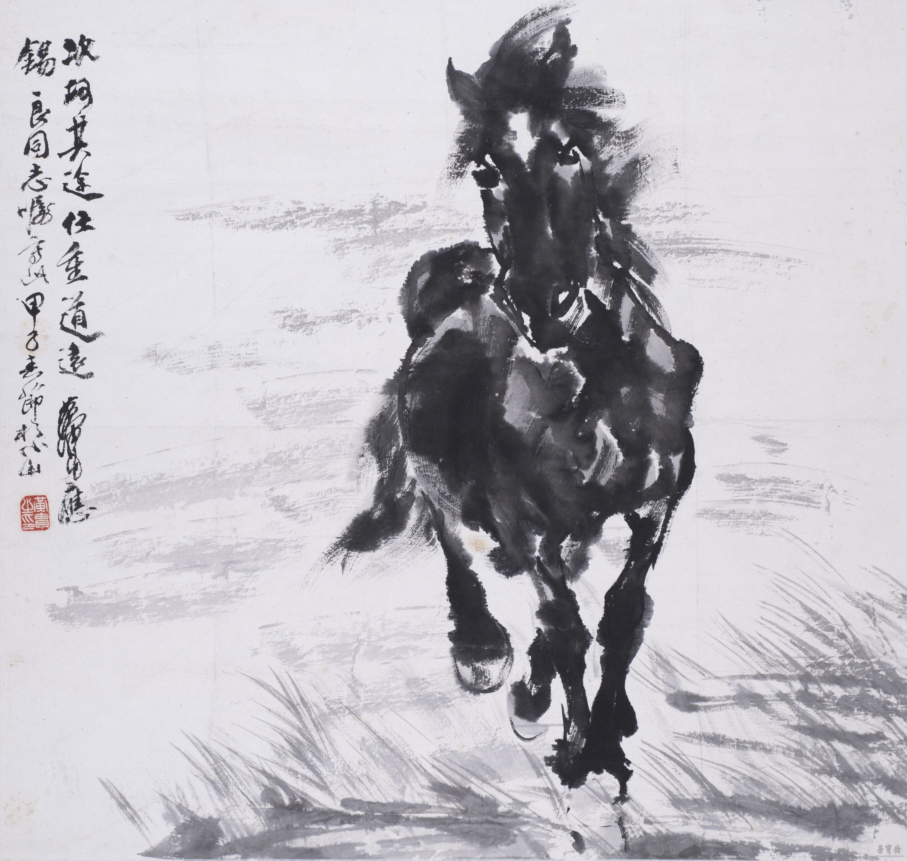 黄胄 奔马图