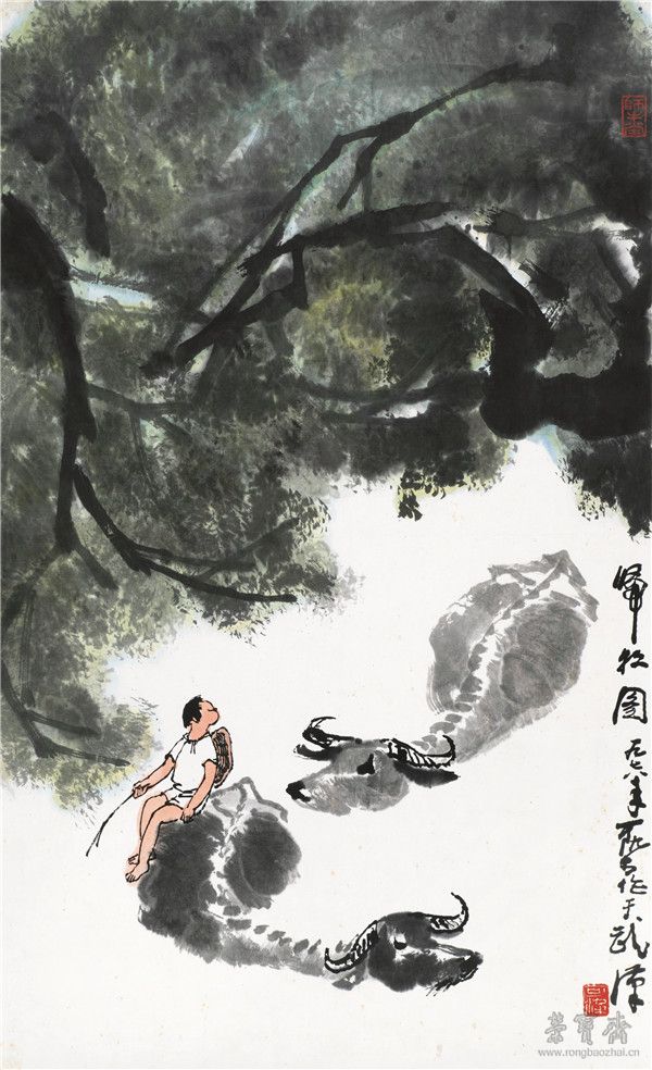 李可染 1907-1989  归牧图