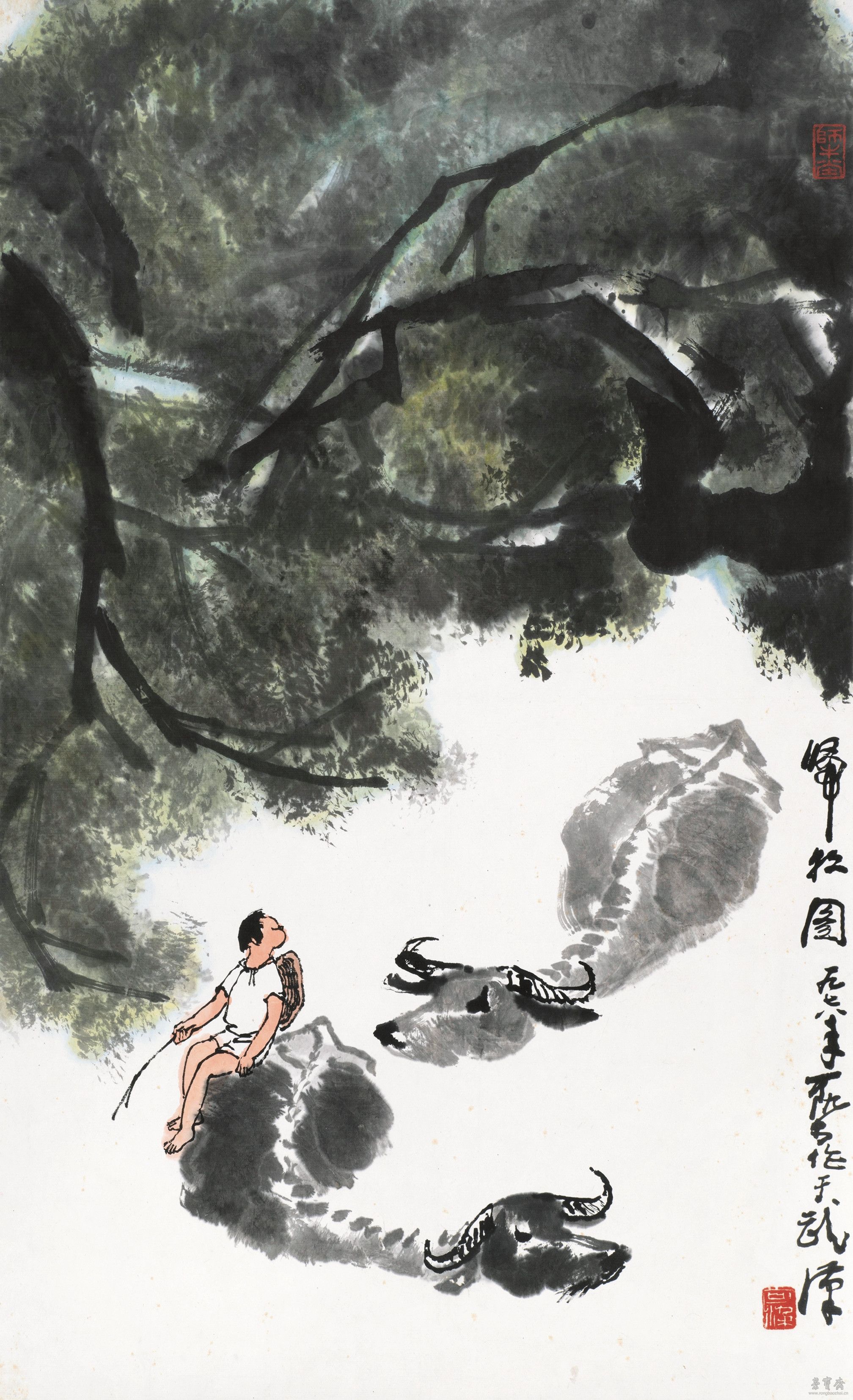 李可染 1907-1989  归牧图