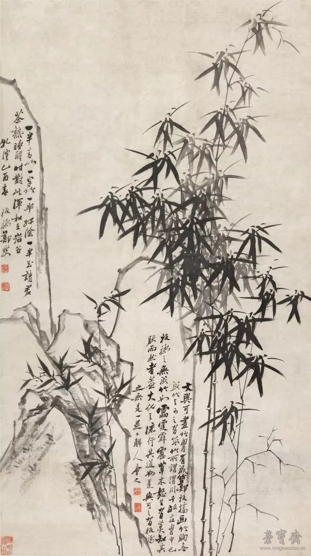 郑板桥 竹石图 179.5cm×101cm