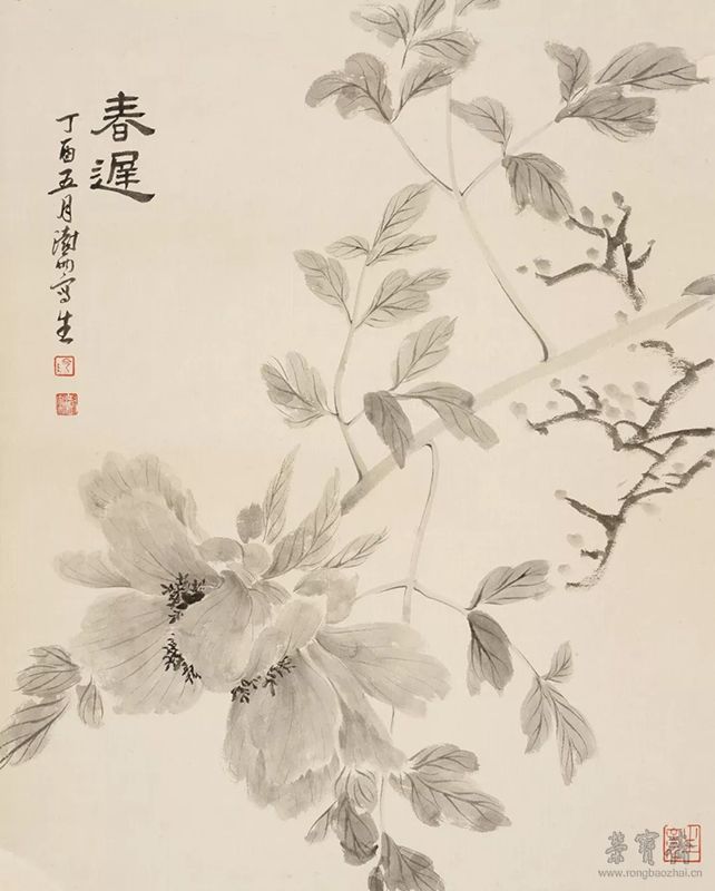 阴澍雨  春迟  57x46cm